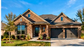 Texas brick home with a well-kept exterior